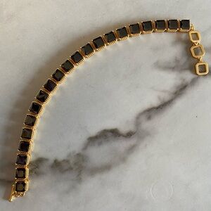 Park Lane Elegant Gold and Black Bracelet